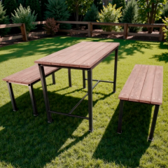 Стол и лавочки для участка